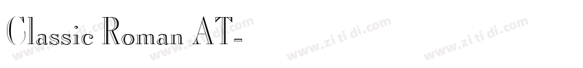 Classic Roman AT字体转换